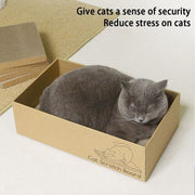 Eco-Friendly Corrugated Cardboard Cat Scratcher Cartoon Design and Play Hole V528-SCRATCHING-POST-329217