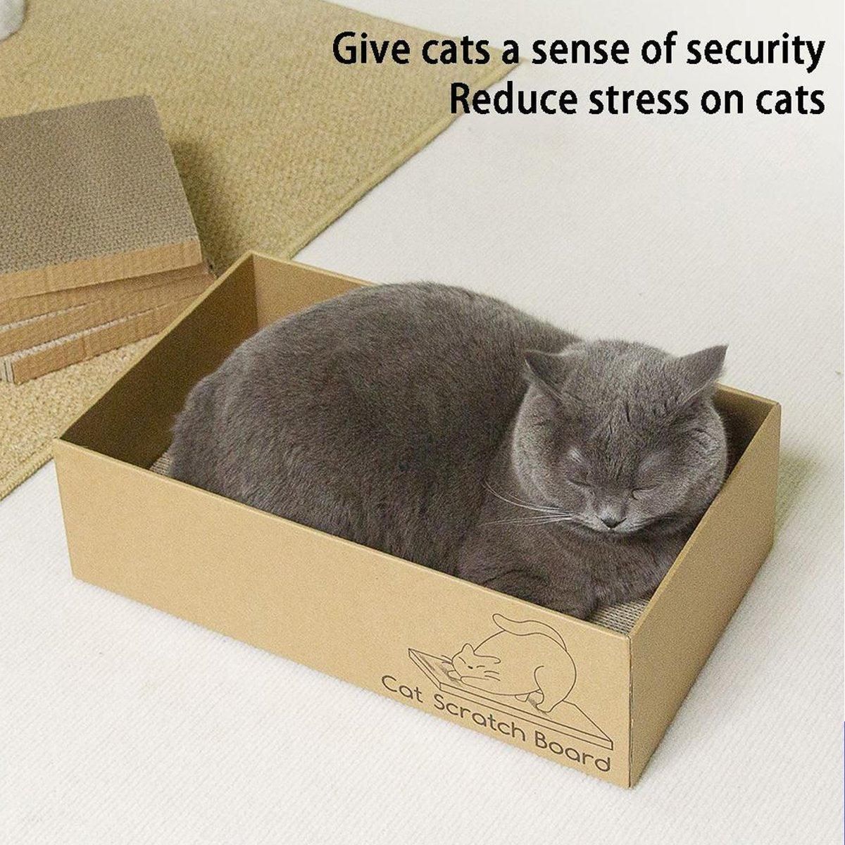 Eco-Friendly Corrugated Cardboard Cat Scratcher Cartoon Design and Play Hole V528-SCRATCHING-POST-329217