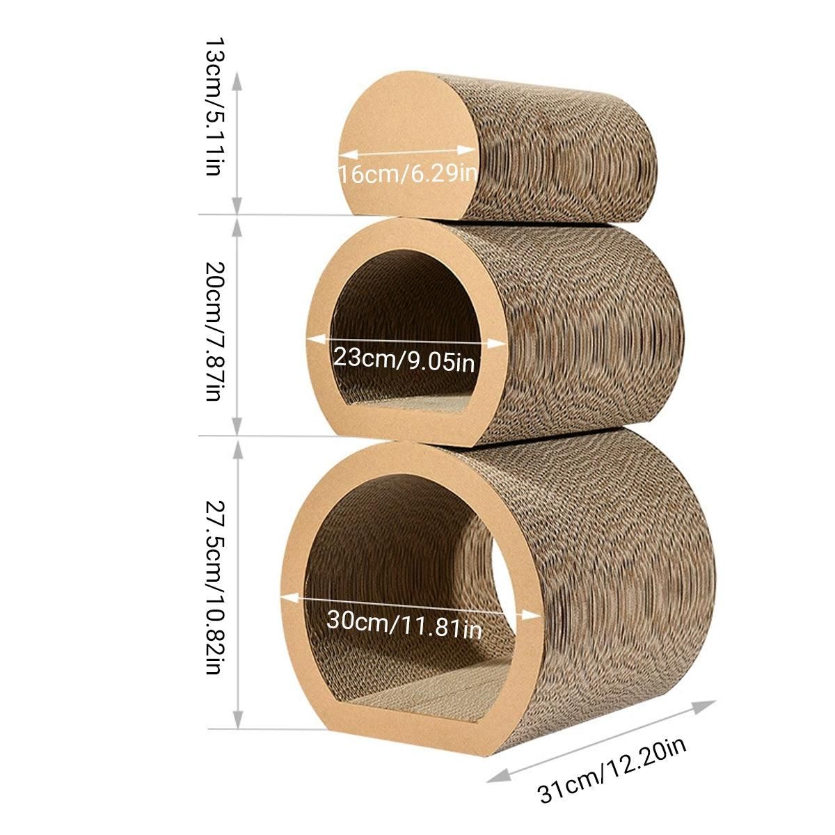 3pcs Cat Scratching Tunnel Wearable Claw Sharpening Toys for Cats Pet Play V528-SCRATCHING-POST-3PCS-851183
