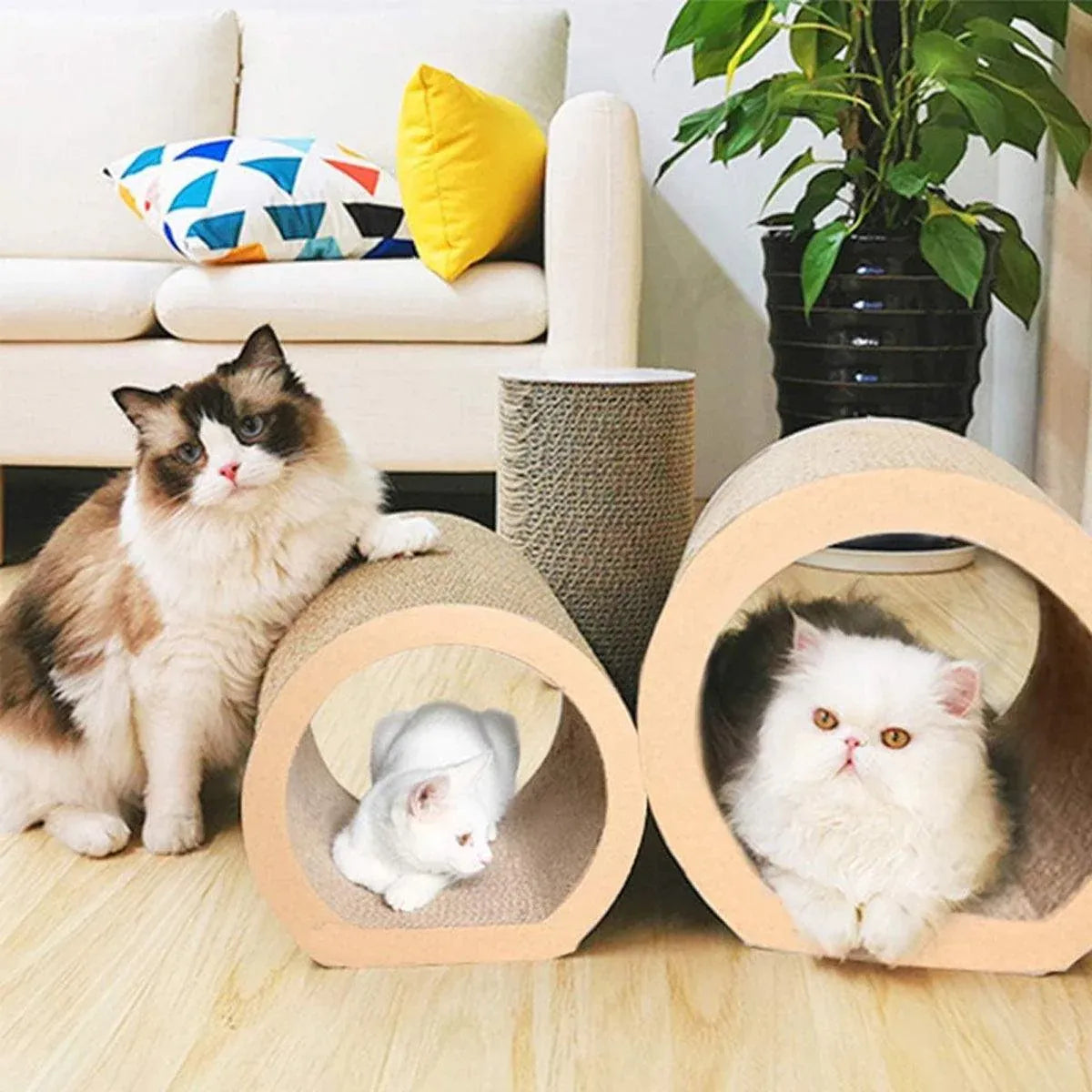 3pcs Cat Scratching Tunnel Wearable Claw Sharpening Toys for Cats Pet Play V528-SCRATCHING-POST-3PCS-851183
