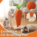Carrot Cat Scratching Post Vertical Climbing Frame Interactive Toy for Cats V528-SCRATCHING-POST-CARROT-936507