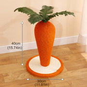 Carrot Cat Scratching Post Vertical Climbing Frame Interactive Toy for Cats V528-SCRATCHING-POST-CARROT-936507