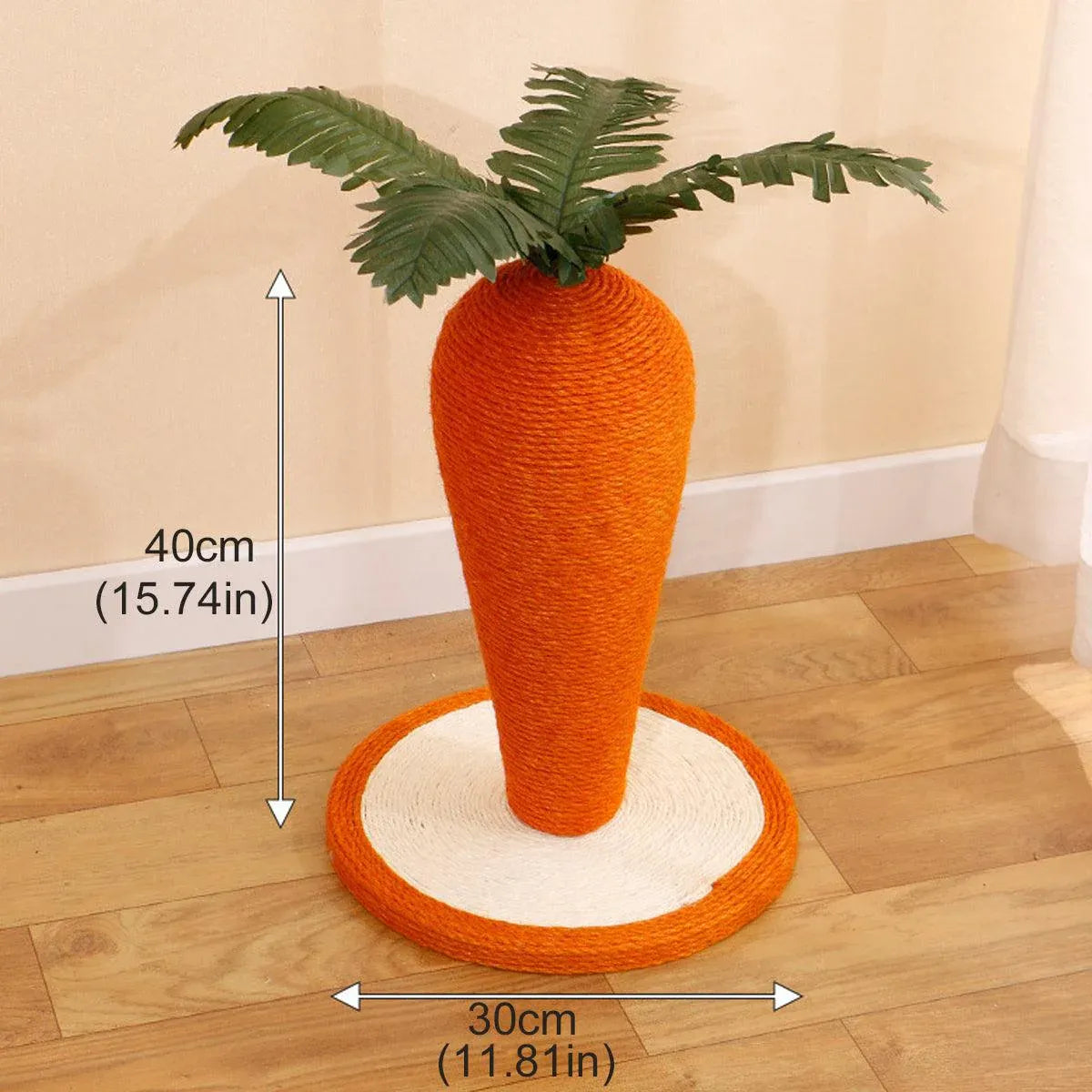 Carrot Cat Scratching Post Vertical Climbing Frame Interactive Toy for Cats V528-SCRATCHING-POST-CARROT-936507
