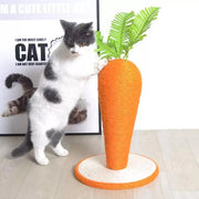 Carrot Cat Scratching Post Vertical Climbing Frame Interactive Toy for Cats V528-SCRATCHING-POST-CARROT-936507