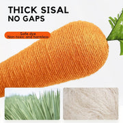 Carrot Cat Scratching Post Vertical Climbing Frame Interactive Toy for Cats V528-SCRATCHING-POST-CARROT-936507