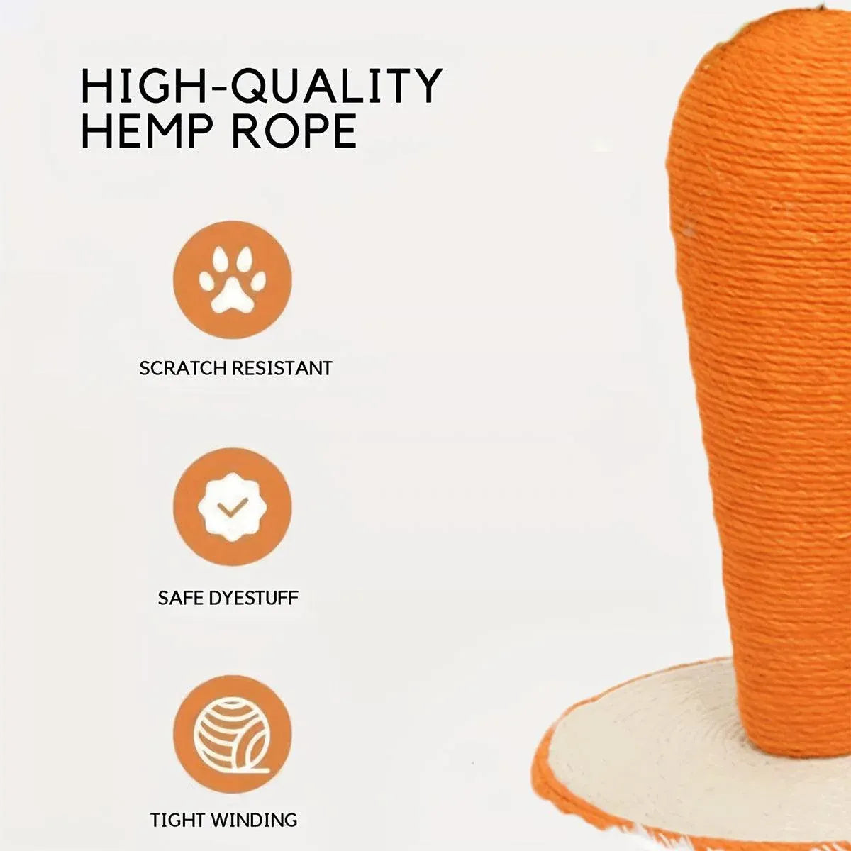 Carrot Cat Scratching Post Vertical Climbing Frame Interactive Toy for Cats V528-SCRATCHING-POST-CARROT-936507