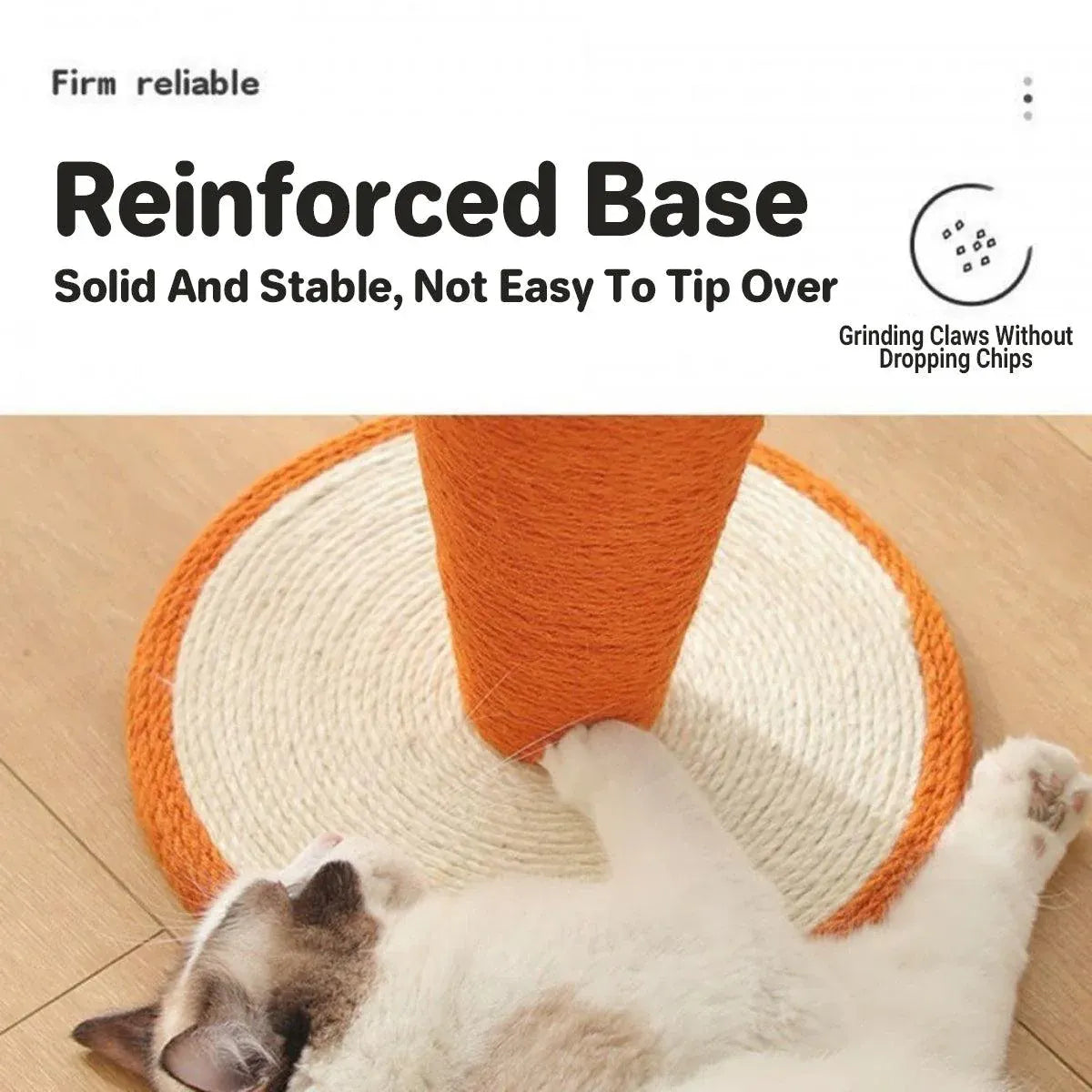 Carrot Cat Scratching Post Vertical Climbing Frame Interactive Toy for Cats V528-SCRATCHING-POST-CARROT-936507
