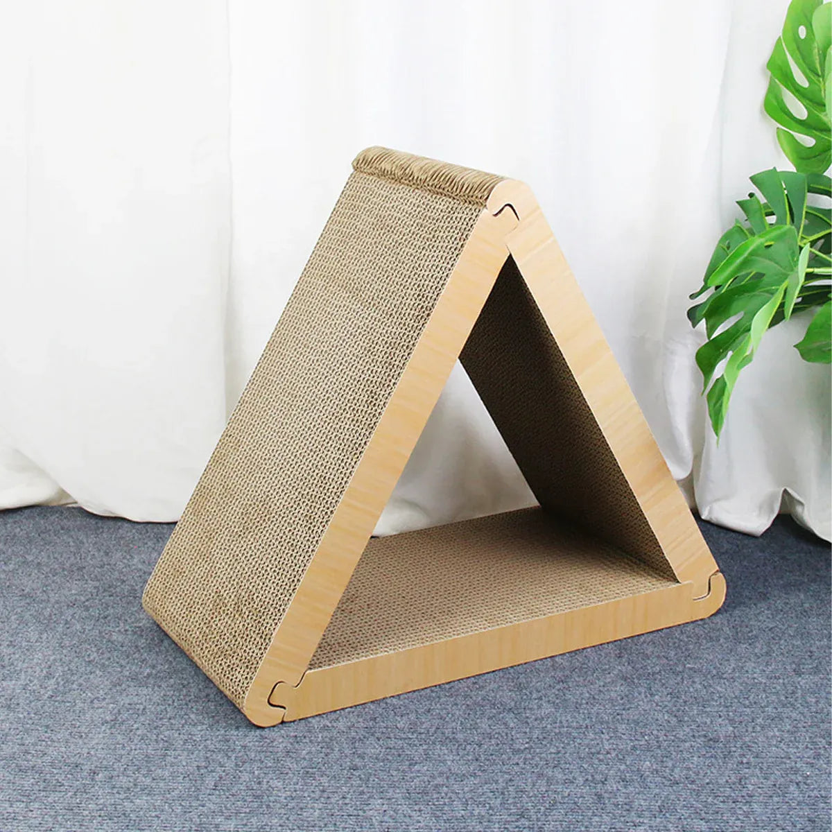 Triangular Cat Scratching Board Corrugated Paper Scratcher Pad Scraper Kitten V528-SCRATCHING-POST-S-851157