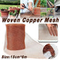 6 Metres Pure Copper Mesh Knitted Soffit Mesh Rats Rodent Slug Snail Control V528-SCREEN-NET-127MM-6M-433220