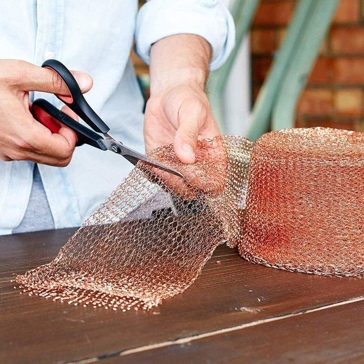 6 Metres Pure Copper Mesh Knitted Soffit Mesh Rats Rodent Slug Snail Control V528-SCREEN-NET-127MM-6M-433220