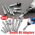 8pcs Hex Shank Socket Adapter Set 1/4 3/8 1/2 Inch Impact Driver Drill Bits V528-SCREW-ADAPTER-8PCS-826523