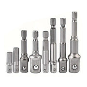 8pcs Hex Shank Socket Adapter Set 1/4 3/8 1/2 Inch Impact Driver Drill Bits V528-SCREW-ADAPTER-8PCS-826523