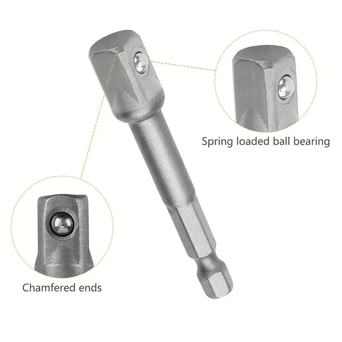 8pcs Hex Shank Socket Adapter Set 1/4 3/8 1/2 Inch Impact Driver Drill Bits V528-SCREW-ADAPTER-8PCS-826523