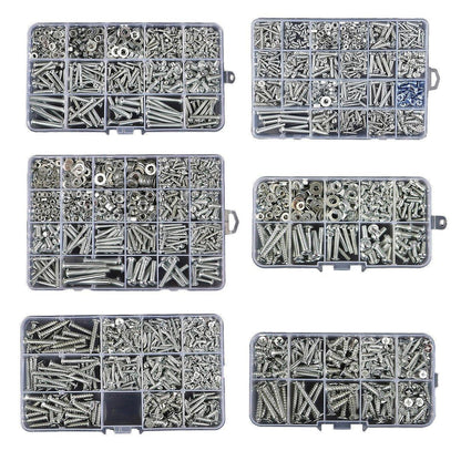 Household Self-tapping Screw Nut Gasket Box Set Multi-purpose Screw Assortment - B V528-SCREW-SET-B-812229