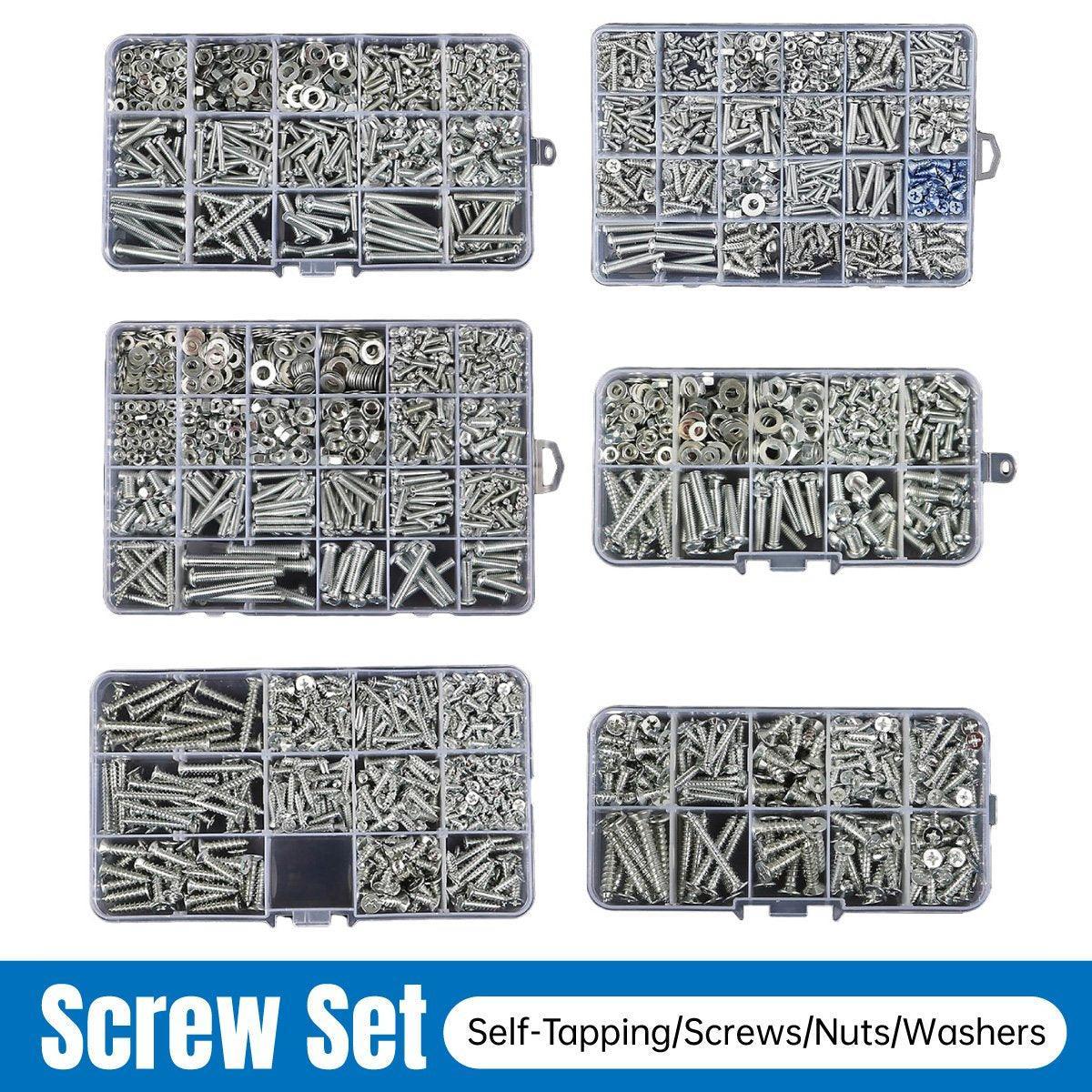 Household Self-tapping Screw Nut Gasket Box Set Multi-purpose Screw Assortment - F V528-SCREW-SET-F-182450