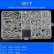 Household Self-tapping Screw Nut Gasket Box Set Multi-purpose Screw Assortment - F V528-SCREW-SET-F-182450