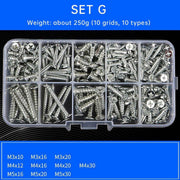 Household Self-tapping Screw Nut Gasket Box Set Multi-purpose Screw Assortment - G V528-SCREW-SET-G-572061