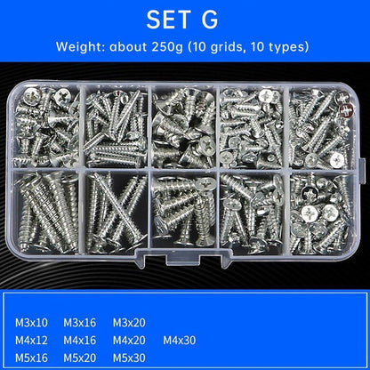 Household Self-tapping Screw Nut Gasket Box Set Multi-purpose Screw Assortment - G V528-SCREW-SET-G-572061