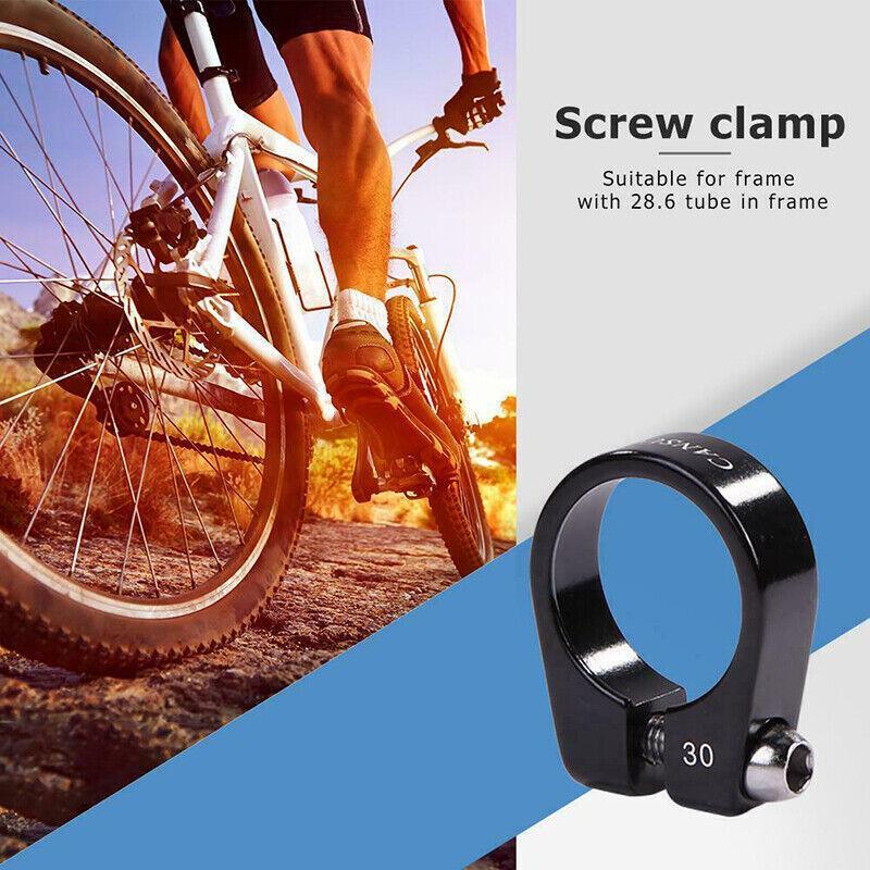 30mm Bike Seatpost Clamp Screw Lock for Balance Bike Fixie and MTB V528-SCREWCLAMP-1PCS-032416