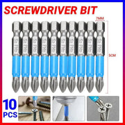 10PCS Anti Slip Electric Hex Shank 50mm PH2 Cross Head Screwdriver Bits Set V528-SCREWDRIVERBIT-10PCS-580712
