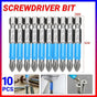10PCS Anti Slip Electric Hex Shank 50mm PH2 Cross Head Screwdriver Bits Set V528-SCREWDRIVERBIT-10PCS-580712