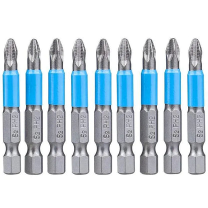 10PCS Anti Slip Electric Hex Shank 50mm PH2 Cross Head Screwdriver Bits Set V528-SCREWDRIVERBIT-10PCS-580712