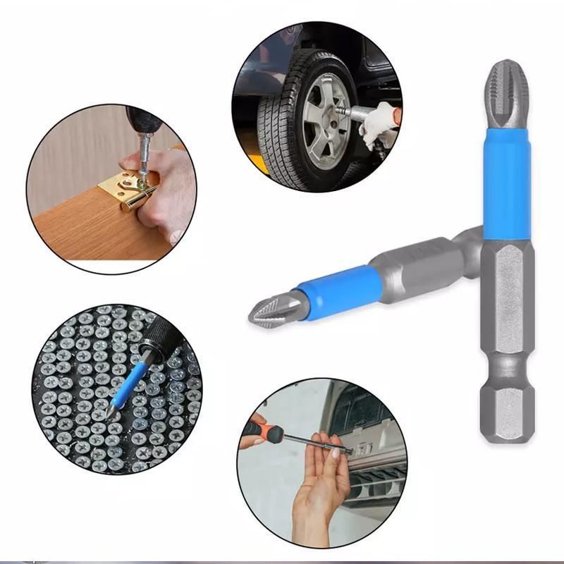 10PCS Anti Slip Electric Hex Shank 50mm PH2 Cross Head Screwdriver Bits Set V528-SCREWDRIVERBIT-10PCS-580712