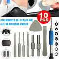 Screwdriver Set Repair Tool Kit For Nintendo Switch NES N64 Joy-con Wii Triwing V528-SCREWDRIVERSET-10PCS-867999