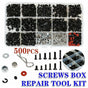 500PCS/Set RC Screws Box Repair Tool Kit for 1/10 HSP RC Car DIY Accessories V528-SCREWSBOX-500PCS-349637