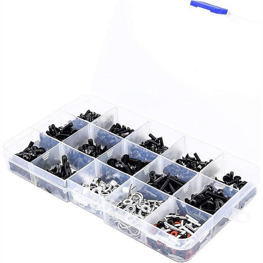 500PCS/Set RC Screws Box Repair Tool Kit for 1/10 HSP RC Car DIY Accessories V528-SCREWSBOX-500PCS-349637