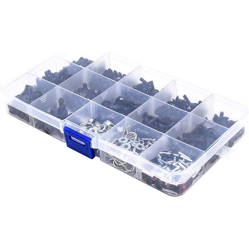 500PCS/Set RC Screws Box Repair Tool Kit for 1/10 HSP RC Car DIY Accessories V528-SCREWSBOX-500PCS-349637