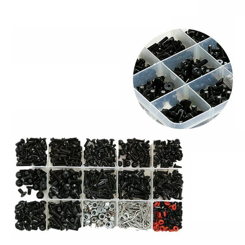 500PCS/Set RC Screws Box Repair Tool Kit for 1/10 HSP RC Car DIY Accessories V528-SCREWSBOX-500PCS-349637