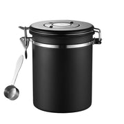 Coffee Powder Sealed Jar Airtight Storage Container for Kitchen Tea Sugar Beans - Silvery-1500ml V528-SEALED-JAR-1500ML-154897