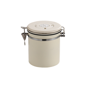 3 Sizes Stainless Steel Coffee Bean Powder Storage Jar Sealed Canister with Valve - 1.2L V528-SEALED-JAR-WHITE-1200ML-985704