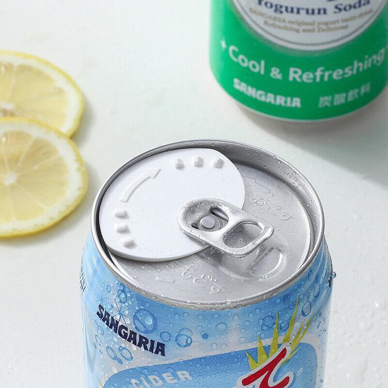 6Pcs Beverage Can Lid Cap Soda Soft Drink Snaps Tops Cover Lock Sealer Protector V528-SEALERPROTECTO-6PCS-457069