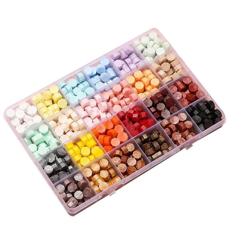 600 X Colour Sealing Wax Mix Metallic Stick Beads Stamp Seal Candle Envelope VIC - Macaron Color V528-SEALINGWA-MACARON-455950