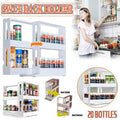 Slide Cabinet Organiser Rack Storage Pantry Kitchen Shelf Spice Jars Can Holder V528-SEASONINGSTORAGEBO-656353