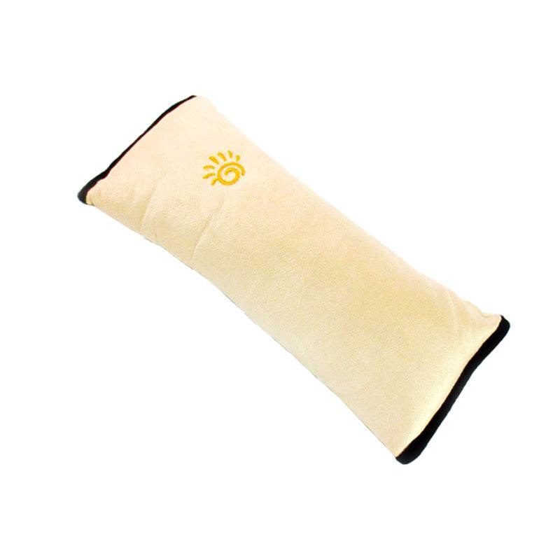 1/2x Soft Plush Car Shoulder Pad and Cushion Pillow for Travel Comfort - Beige V528-SEATBELTPILLOW-BEIGE-859705