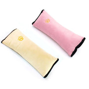 1/2x Soft Plush Car Shoulder Pad and Cushion Pillow for Travel Comfort - Beige V528-SEATBELTPILLOW-BEIGE-859705