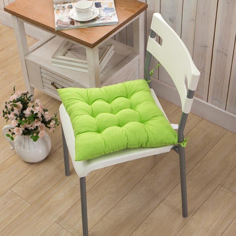 Soft Chair Cushion Pad for Indoor Outdoor Seating Square Seat Cover 35x35cm - Coffee V528-SEATCUSHIONS-COFFEE-632320