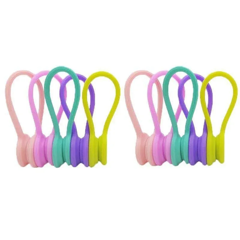 10PCS Cord Clip Organizer Reusable Cable Winder Holder for Desk and Office V528-SECURINGCLIP-10PCS-90535