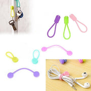 10PCS Cord Clip Organizer Reusable Cable Winder Holder for Desk and Office V528-SECURINGCLIP-10PCS-90535
