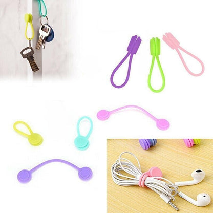 10PCS Cord Clip Organizer Reusable Cable Winder Holder for Desk and Office V528-SECURINGCLIP-10PCS-90535