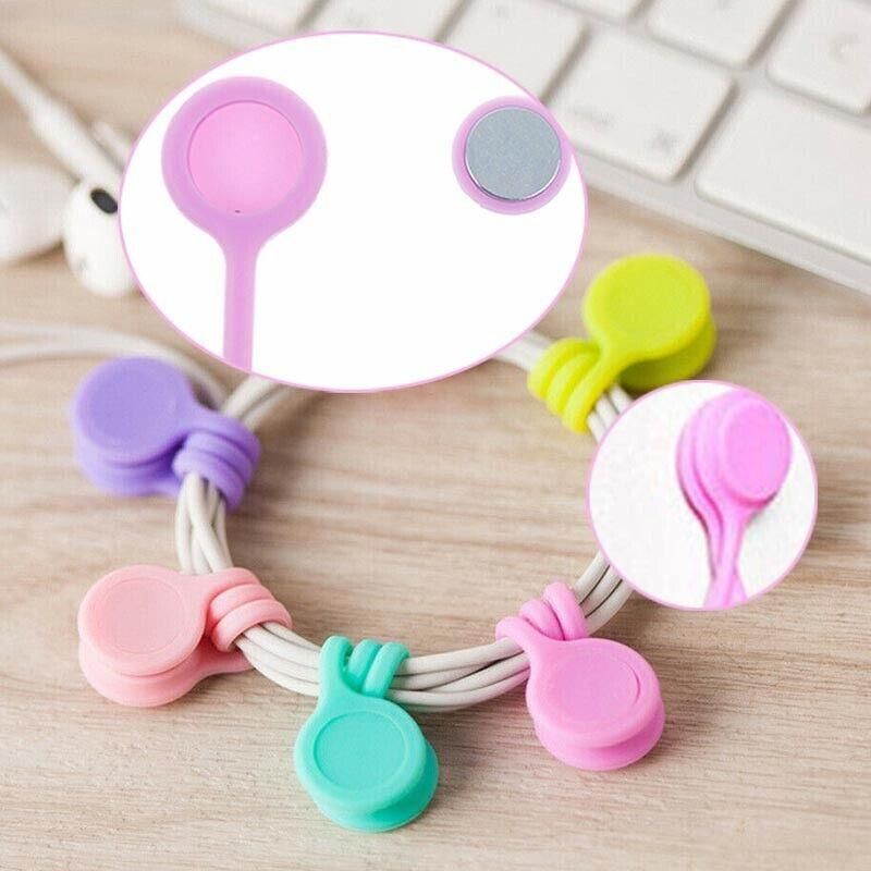 10PCS Cord Clip Organizer Reusable Cable Winder Holder for Desk and Office V528-SECURINGCLIP-10PCS-90535