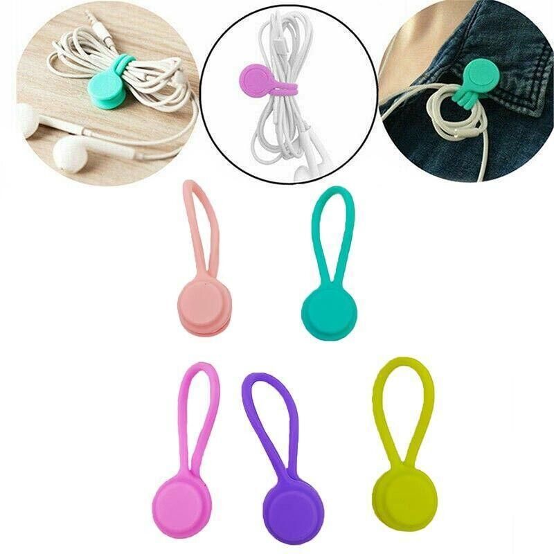 10PCS Cord Clip Organizer Reusable Cable Winder Holder for Desk and Office V528-SECURINGCLIP-10PCS-90535