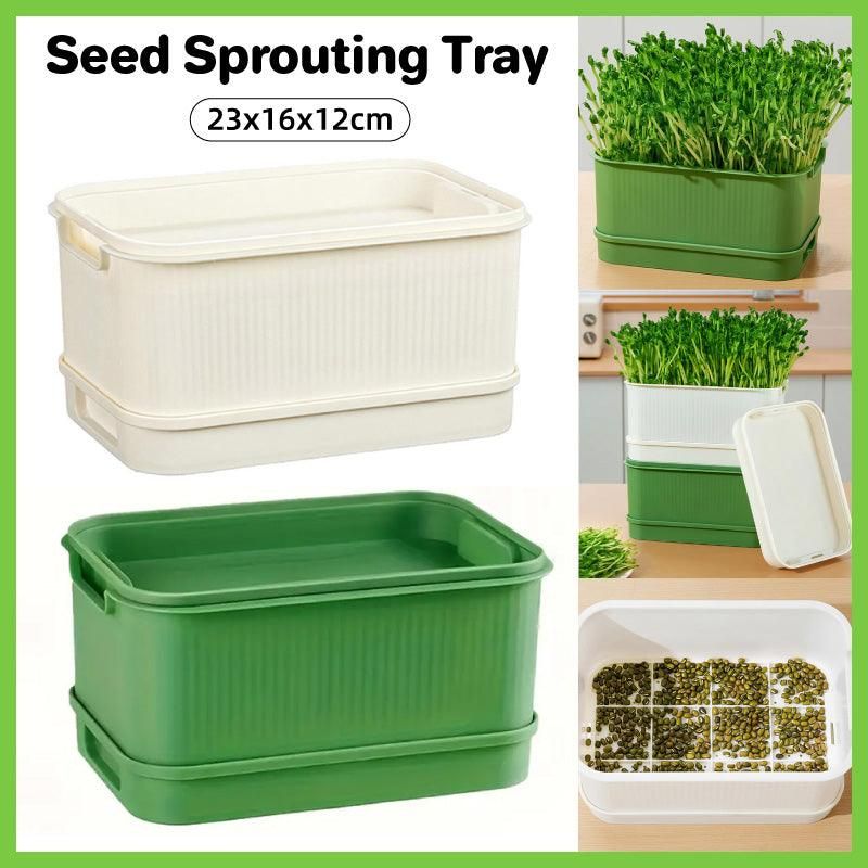 Seedling Tray Sprout Tray Soilless Hydroponic Planting Pot for Indoor Gardening - White V528-SEEDLING-TRAY-WHITE-293611