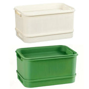 Seedling Tray Sprout Tray Soilless Hydroponic Planting Pot for Indoor Gardening - White V528-SEEDLING-TRAY-WHITE-293611