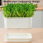 Seedling Tray Sprout Tray Soilless Hydroponic Planting Pot for Indoor Gardening - White V528-SEEDLING-TRAY-WHITE-293611