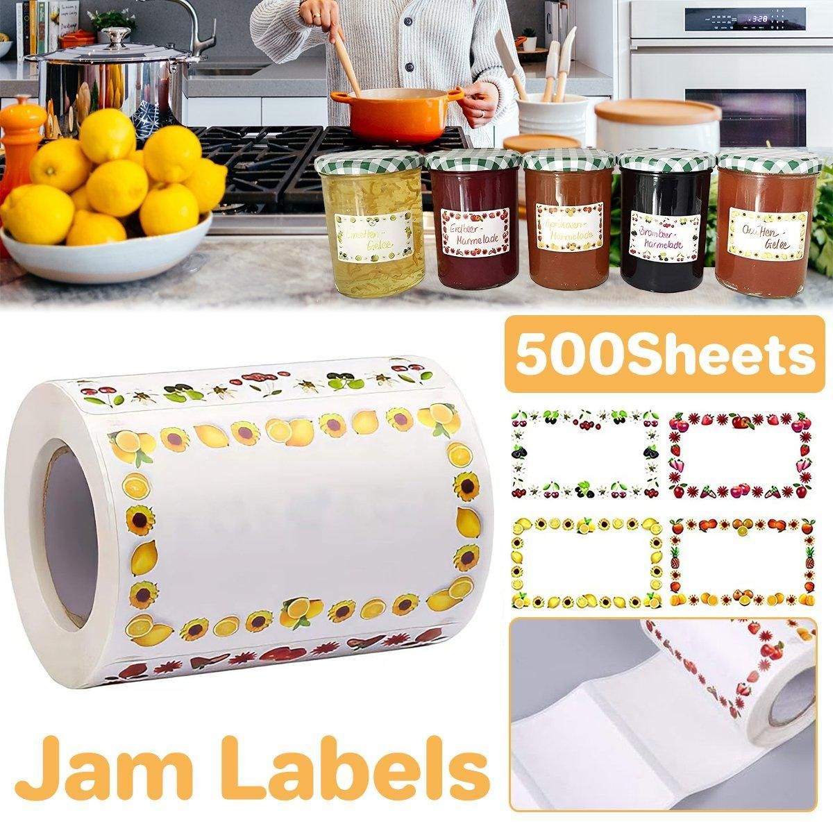 500X Adhesive Freezer Kitchen Food Stickers Label Food Storage Label V528-SELF-ADHESIVE-STICKER-500PCS-323375