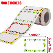 500X Adhesive Freezer Kitchen Food Stickers Label Food Storage Label V528-SELF-ADHESIVE-STICKER-500PCS-323375
